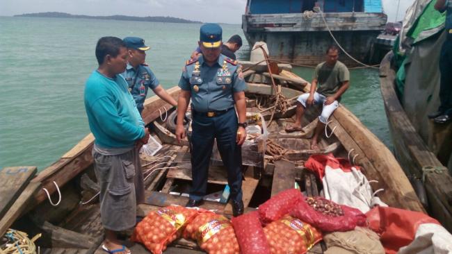 Penyelundupan Bawang Merah dari Malaysia Digagalkan